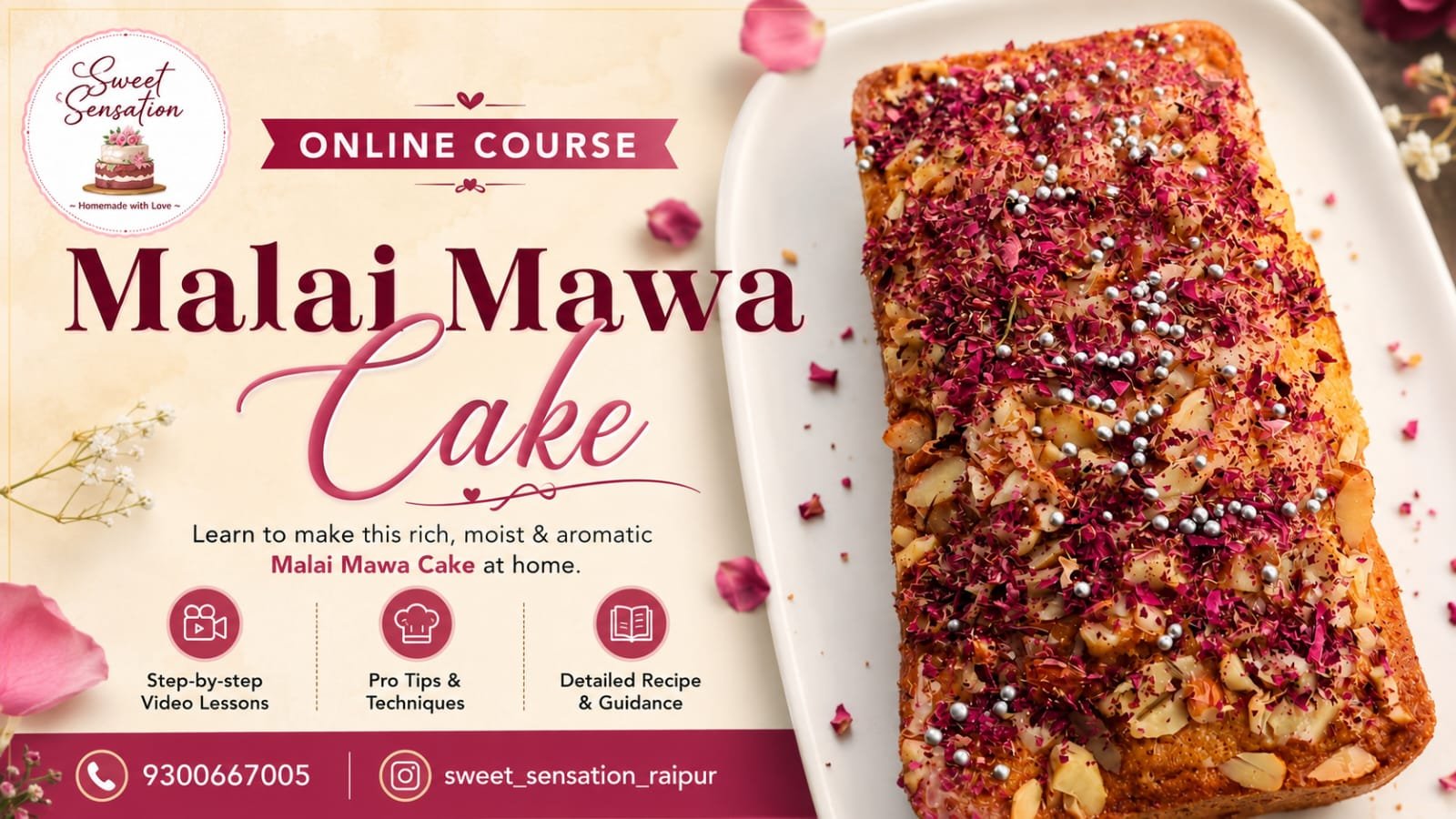 Malai Mawa Cake